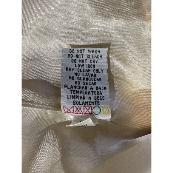 Kenneth Cole Womens Cream Blazer With Silver Shimmer Wool Blend Lined Size 4 VTG - Picture 10 of 13